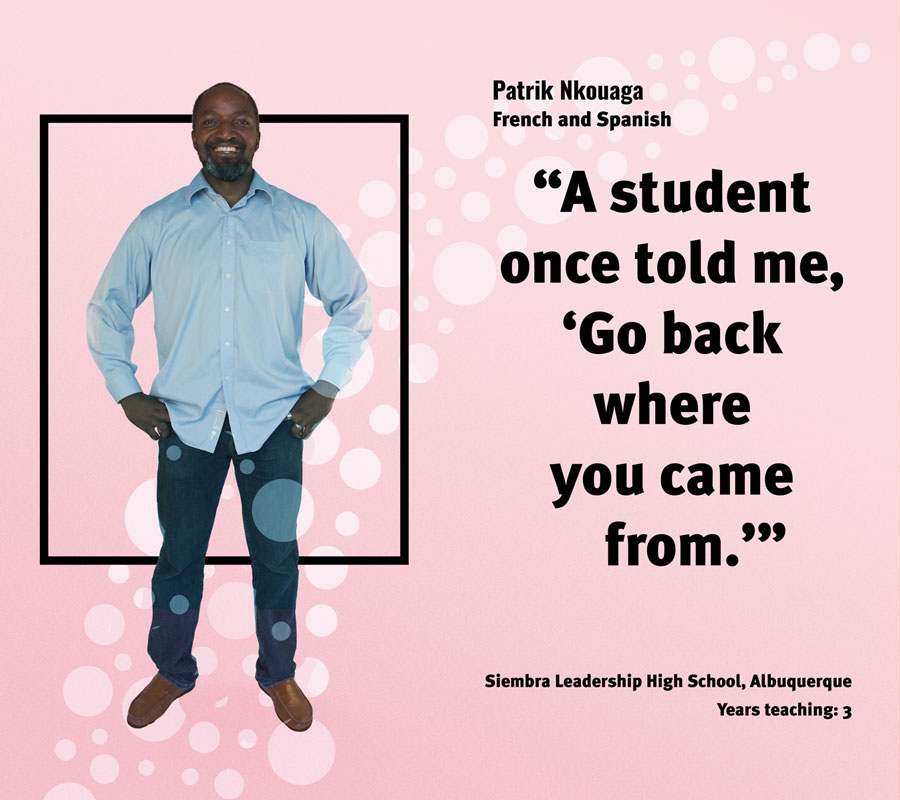 Teacher Patrick Nkouaga