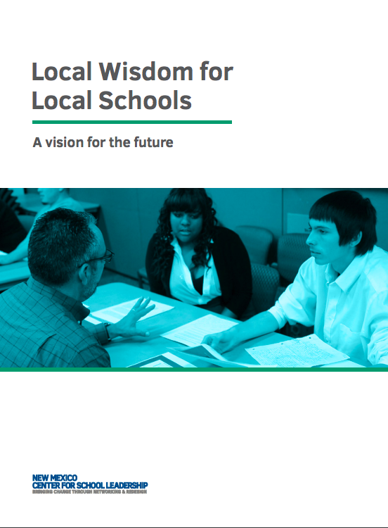 report cover featuring educators at a table
