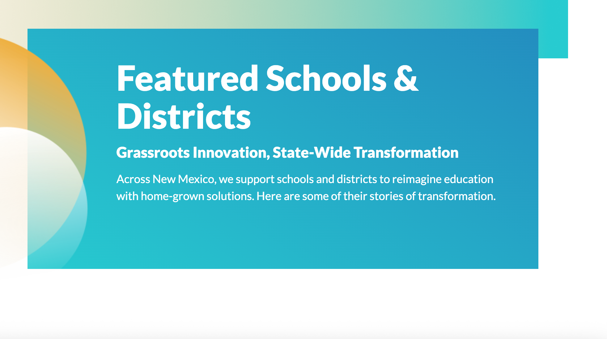 Featured image for “Featured Schools & Districts”